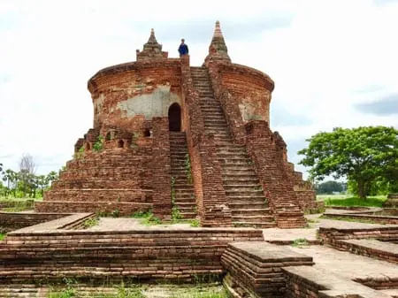 Exploring the ancient city of Inwa in Mandalay.