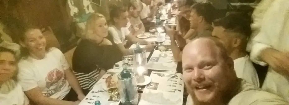 It was a great night out, we took up almost half the restaurant.