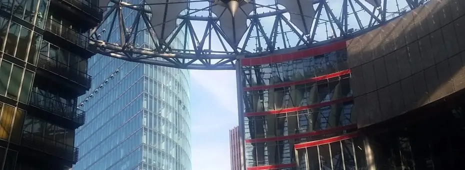 The Sony Centre. impressive square, the Mall of Berlin is even more so.