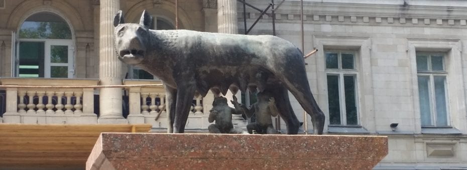 The Capitoline Wolf Suckling Romulus and Remus, I saw this statue all over Eastern Europe.
