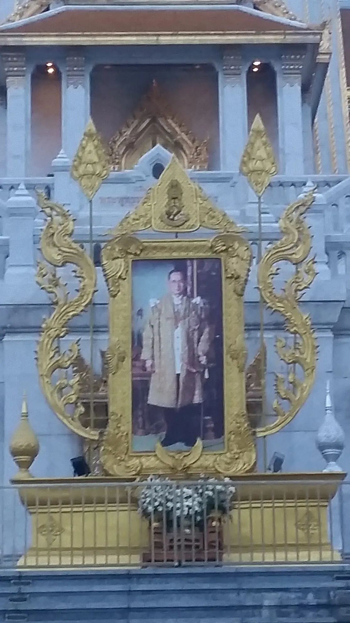 In honour of the late King.