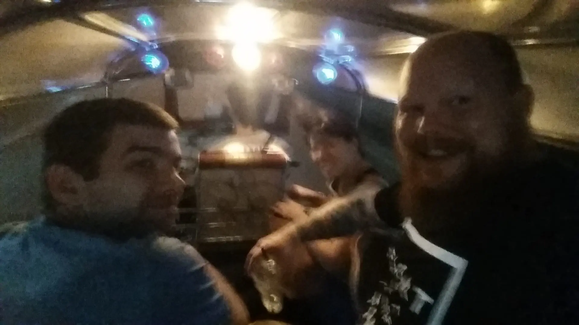I blame the humidity for this blurry pic, but here's my first Tuk-tuk ride!