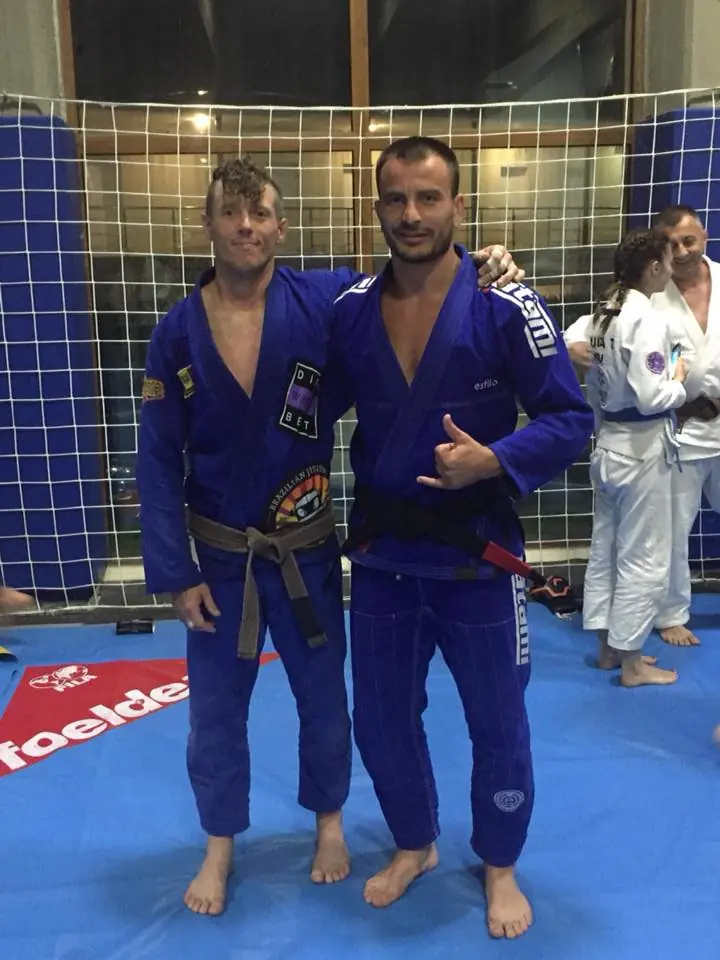 Bobby and Sandu on the day that Sandu got his black belt