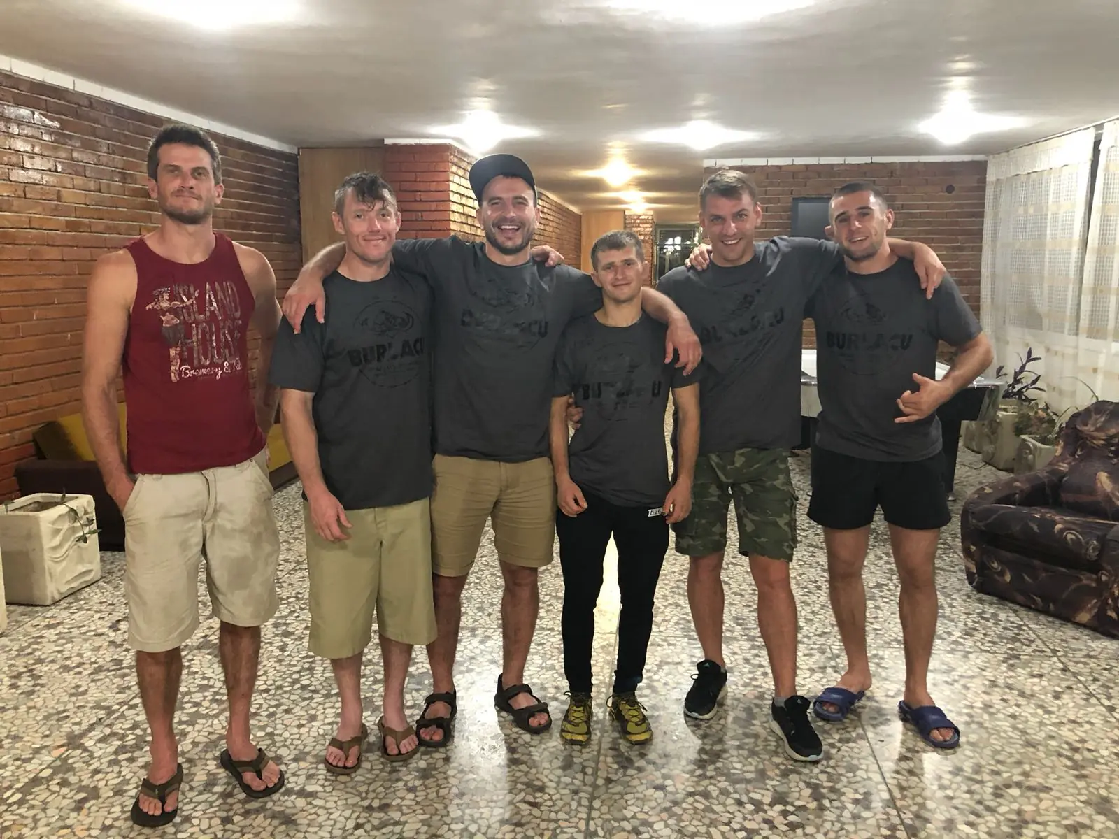 Team Burlacu with their newly minted logo and tshirts. This is the team that Sandu coaches.