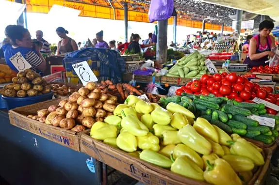 The central market in the capital of Moldova, Chisinau