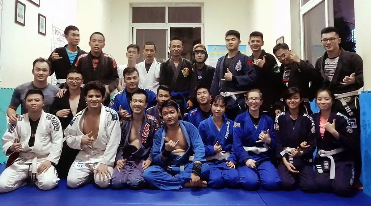 Hanoi, Vietnam: group photo with the BJJ Hanoi crew!