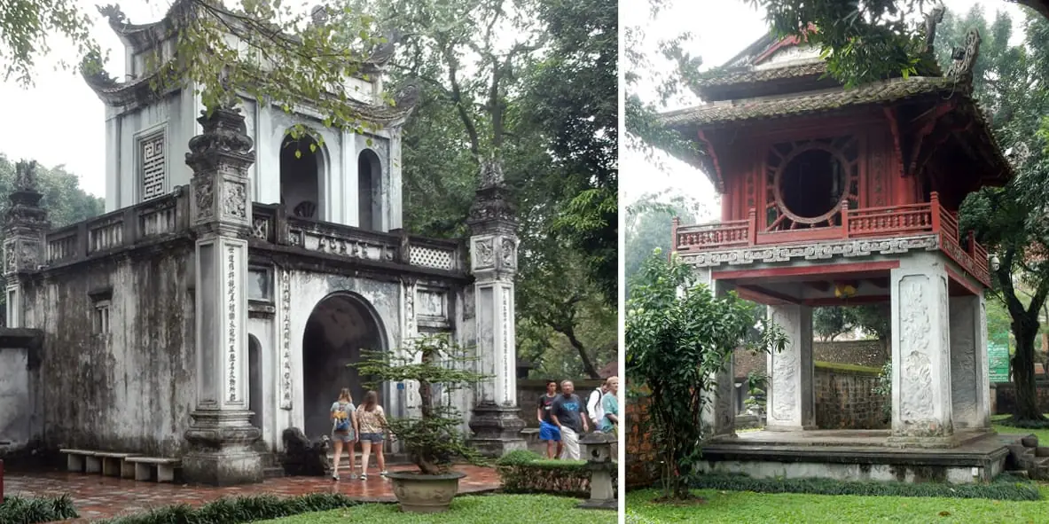 Hanoi, Vietnam: gates at the Temple of Literature