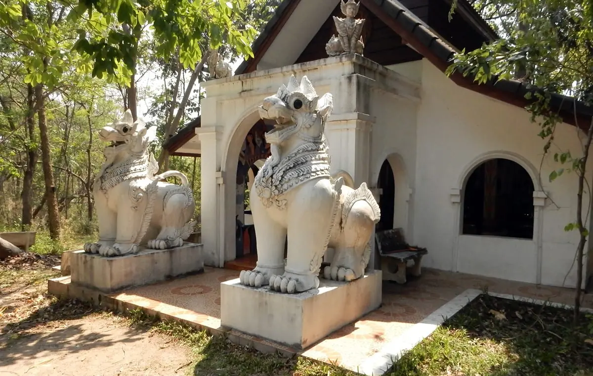 Chiang Mai, Thailand: One of the smaller temples near the main road at Wat Pha Lat