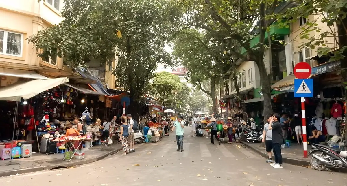 Hanoi, Vietnam: Old Quarter on a weekend (when streets are blocked off to vehicle traffic)