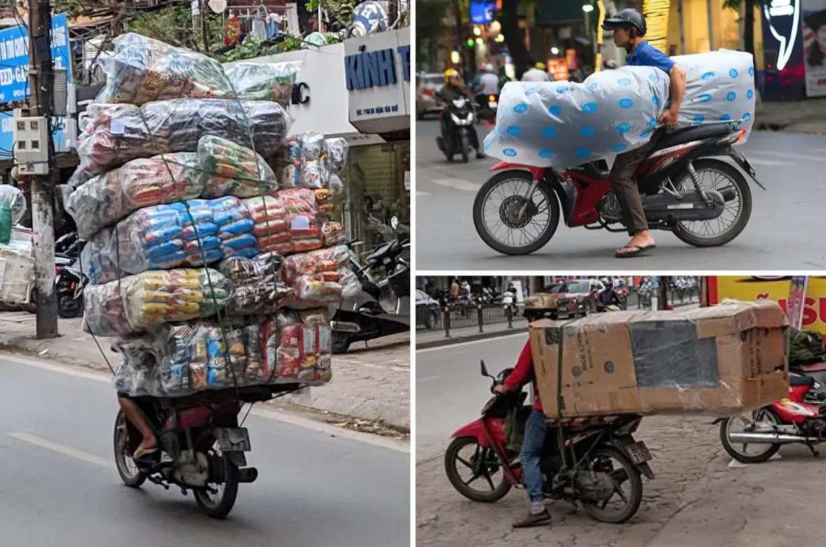 Hanoi, Vietnam: masterful stacking! Photos by Soner Dogan.