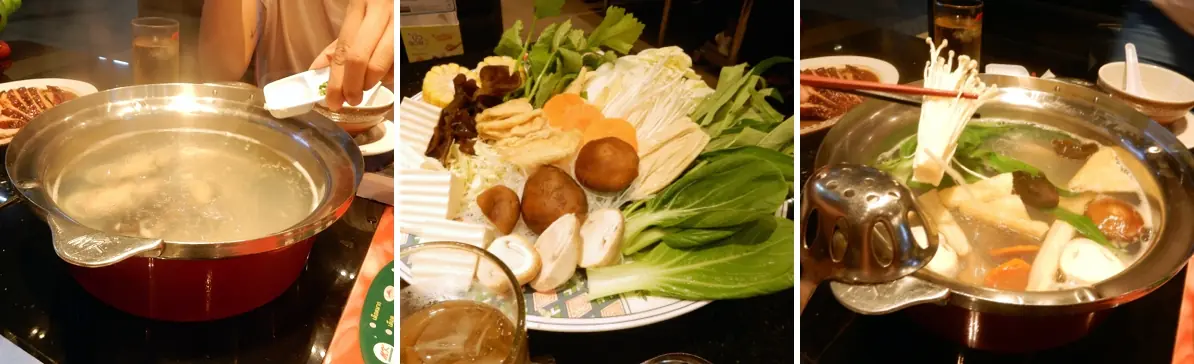 Bangkok, Thailand: Hotpot meal!