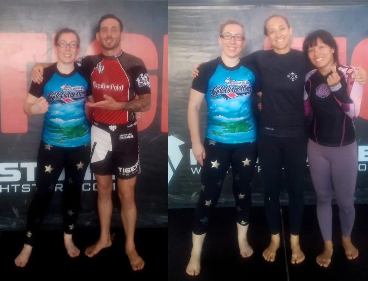 Left: me with instructor Alex Schild, Right: me, instructor Maxine Thylin, Vara