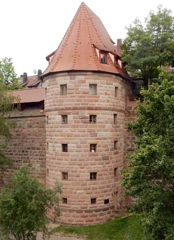 Nuremberg, Germany: Tower at the Imperial Castle of Nuremberg