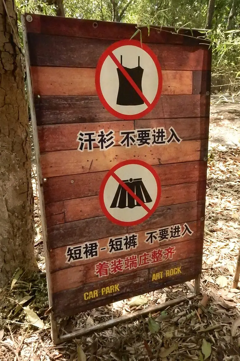 Chiang Mai, Thailand: No bare shoulders or short skirts allowed in the temples!