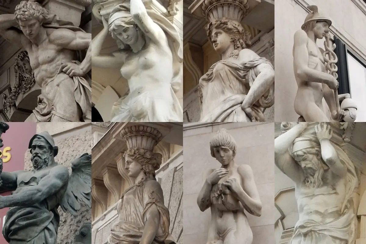 Budapest statues