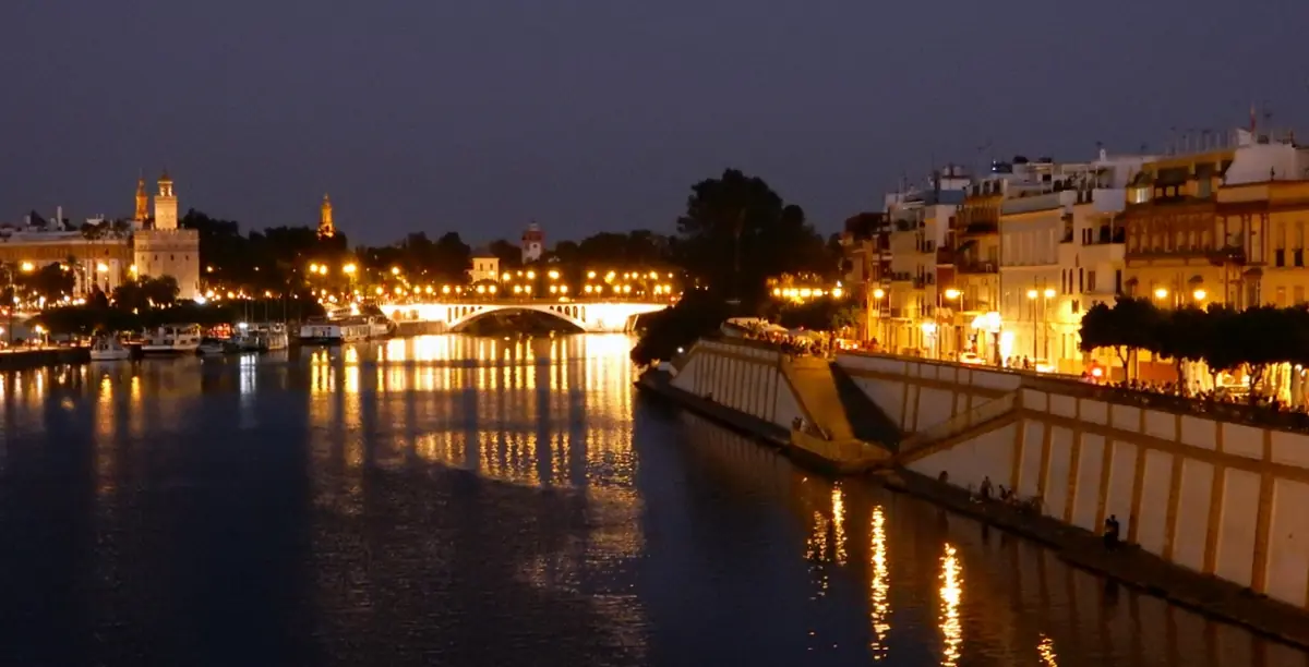 Seville, Spain: beautiful evening river views!
