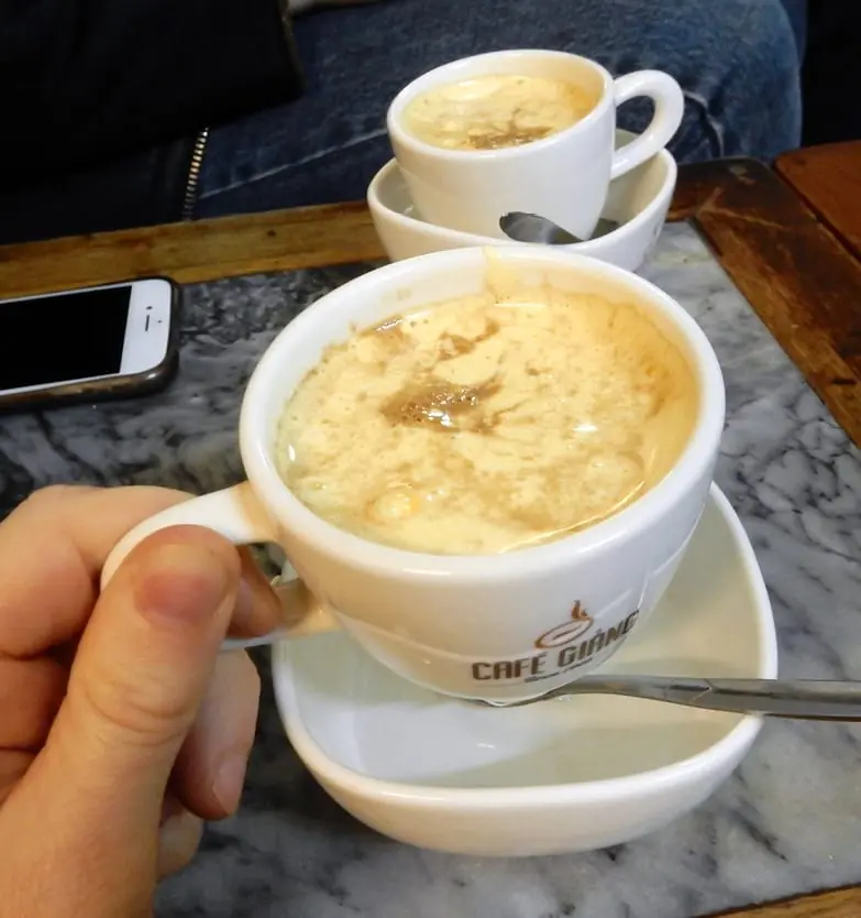 Hanoi, Vietnam: egg coffee!