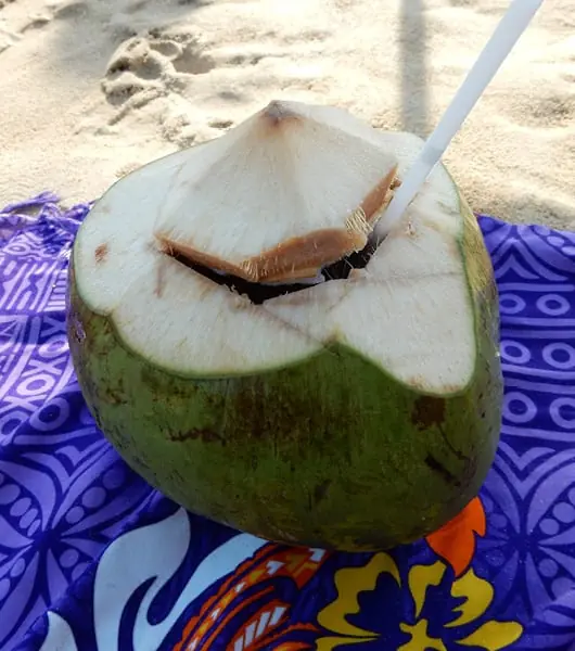 Coconuts on the beach in Phuket!