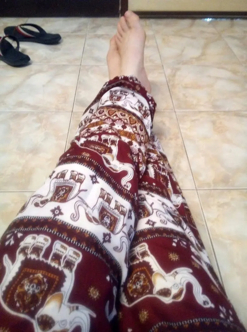 Chiang Mai, Thailand: Elephant pants - SO tourist, but SO comfortable!