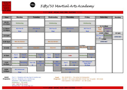 Fifty/50 Academy Baseball Jersey — Fifty/50 Martial Arts Academy
